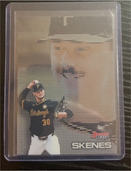 2025 Bowman's Best #P-14 Paul Skenes Pixel Portraits Pirates — front