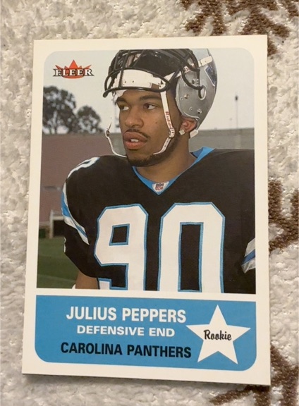 2002 Fleer Tradition #261 Julius Peppers — front