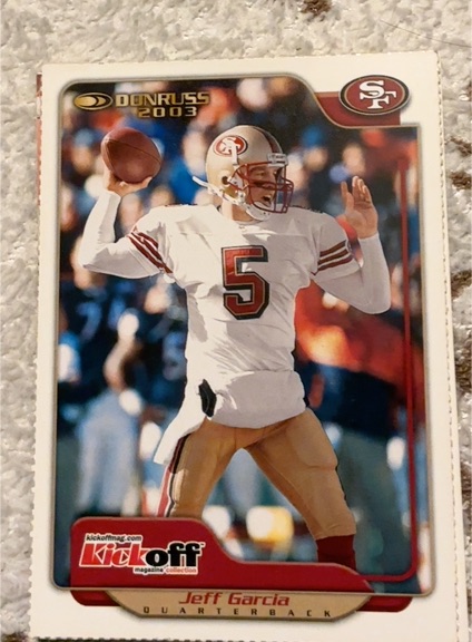 2003 Donruss Kickoff #4 Jeff Garcia — front