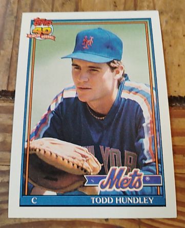 1991 Topps #457 Todd Hundley — front