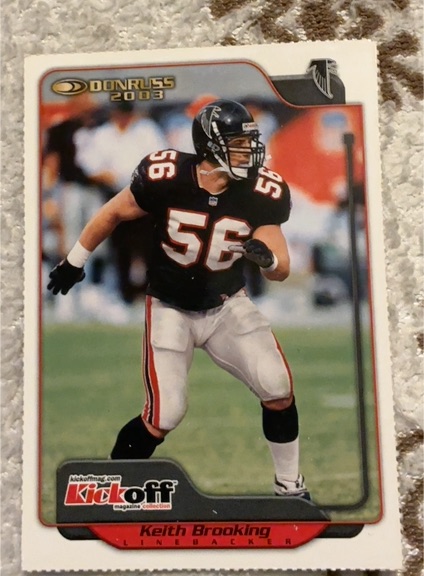 2003 Donruss Keith Brooking Atlanta Falcons — front