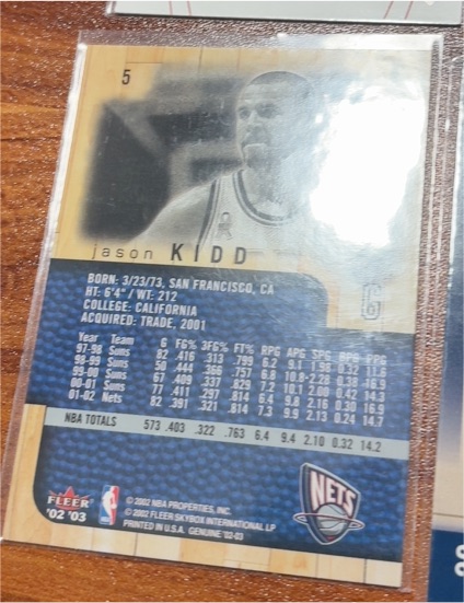 2001-02 Fleer Exclusive #107 Jason Kidd — front