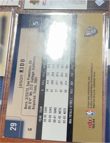 2003-04 Fleer #29 Jason Kidd — front