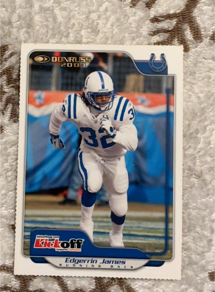 2003 Donruss Kickoff Edgerrin James — front