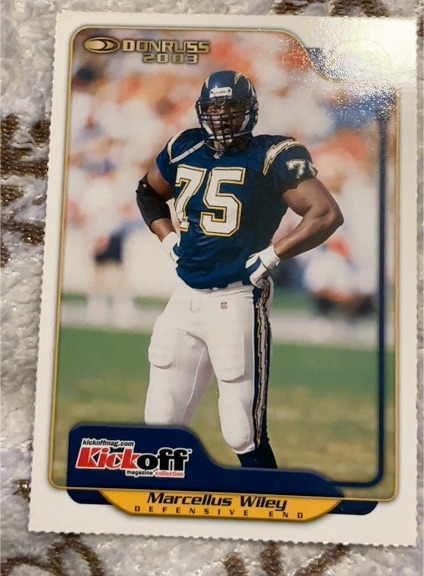 2003 Donruss Kickoff Magazine Collection #1 Marcellus Wiley — front