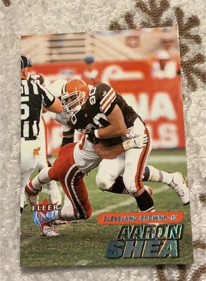2001 Fleer Ultra #30 Aaron Shea Cleveland Browns — front