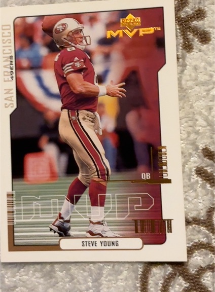 2000 Upper Deck MVP #152 Steve Young — front