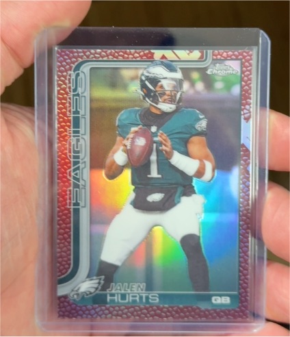 2025 Topps Chrome #247 Jalen Hurts — front
