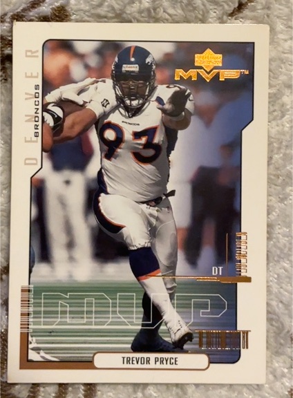 2000 Upper Deck MVP #55 Trevor Pryce — front