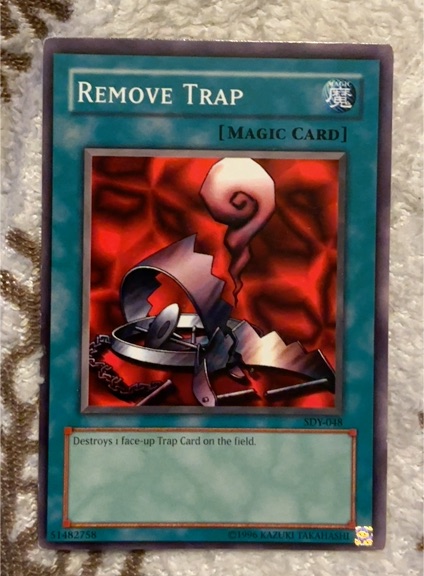 1996 Yu-Gi-Oh! SDY-048 Remove Trap — front
