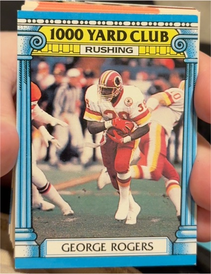 1987 Topps #11 George Rogers 1000 Yard Club — front