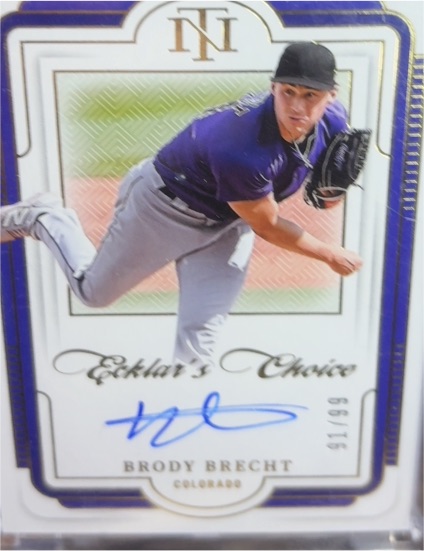 2025 Panini National Treasures Ecklar's Choice #EC-BBT Brody Brecht — front