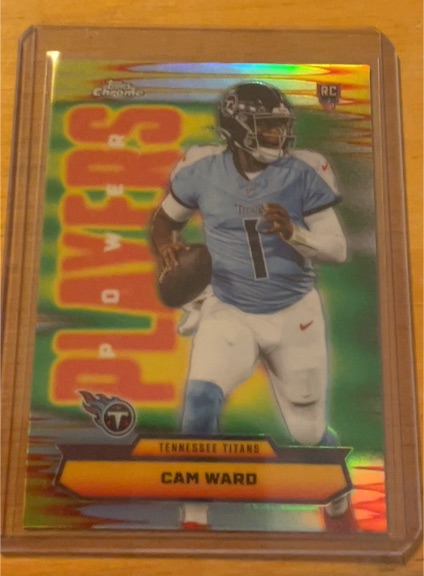 2025 Topps Chrome Football Power Players #PP-8 Cam Ward — front