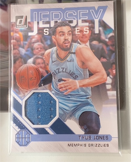 2020-21 Panini Donruss Jersey Series #JS-TJN Tyus Jones — front