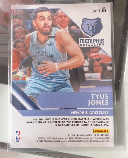 2020-21 Panini Donruss Basketball #JS-TJN Tyus Jones — front