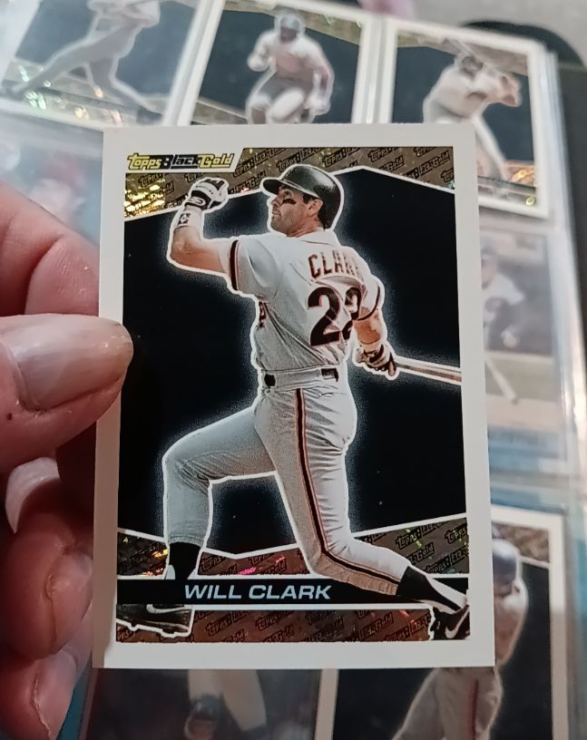 1993 Topps Black Gold #2 Will Clark — front