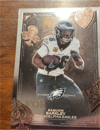 2025 Topps Chrome Fortune 15 #F15-3 Saquon Barkley — front