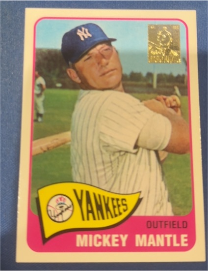 1996 Topps Commemorative Reprints #15 Mickey Mantle — front