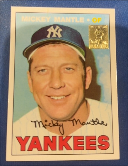1996 Topps Commemorative #17 Mickey Mantle New York Yankees — front