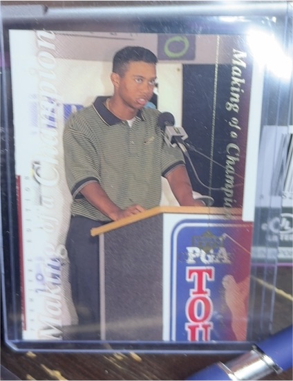 2001 Upper Deck #TWC8 Tiger Woods Making of a Champion — front