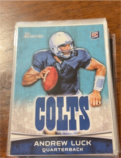 2012 Bowman #150 Andrew Luck Rookie Card — front