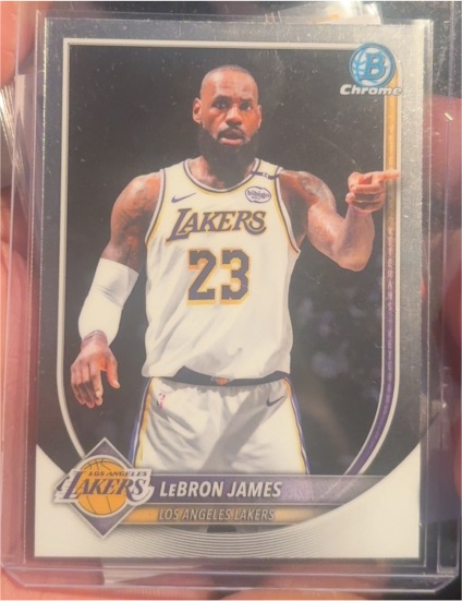 2025 Bowman Chrome #BCV-121 LeBron James — front