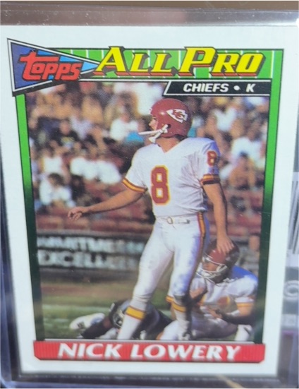 1991 Topps All Pro #136 Nick Lowery — front