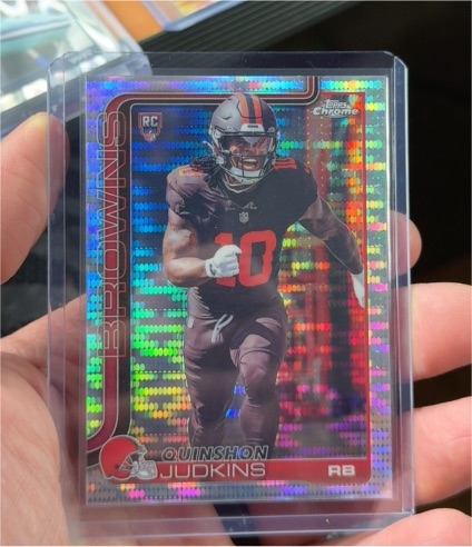 2025 Topps Chrome #325 Quinshon Judkins — front