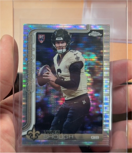 2025 Topps Chrome #398 Tyler Shough — front