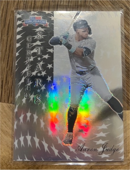 2025 Panini Crusade #20 Certified Stars Aaron Judge — front