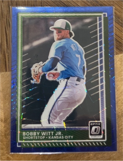 2025 Panini Donruss Optic #27 Bobby Witt Jr. — front