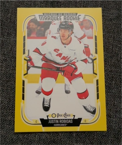 2025-26 O-Pee-Chee #574 Justin Robidas — front