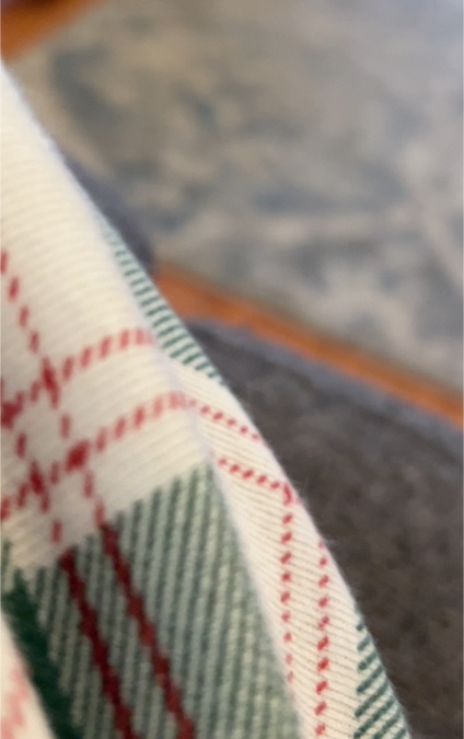 Longaberger Plaid Tidings Fabric — front