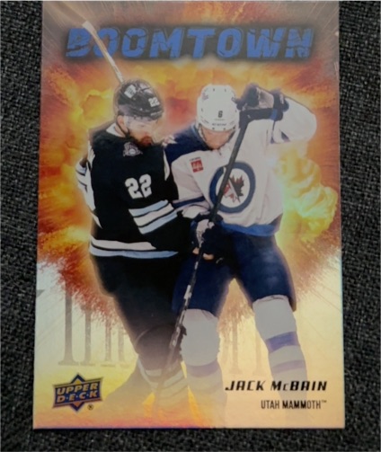 2025-26 Upper Deck Series 2 Boomtown #BT-8 Jack McBain — front