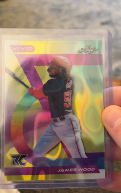 2024 Leaf Vivid James Wood Rookie Card — front