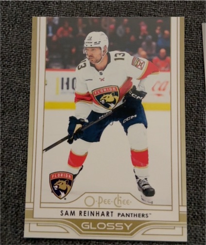 2025-26 Upper Deck #OG-41 Sam Reinhart O-Pee-Chee Glossy Gold — front