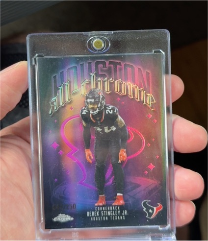 2025 Topps Chrome #ACT-19 Derek Stingley Jr. — front