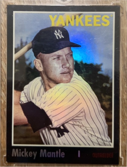 2024 Topps Archives #119 Mickey Mantle Black Foilboard — front