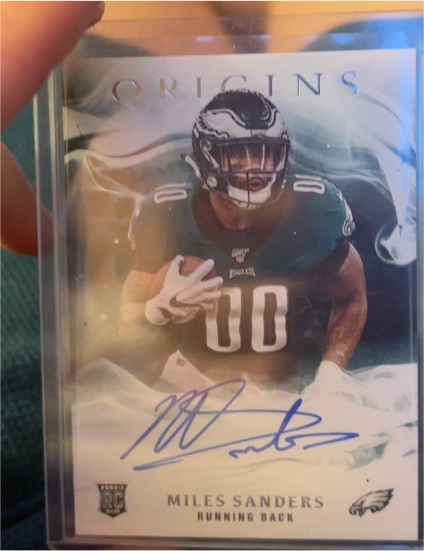 2019 Panini Origins #RA-MS Miles Sanders Rookie Autograph — front