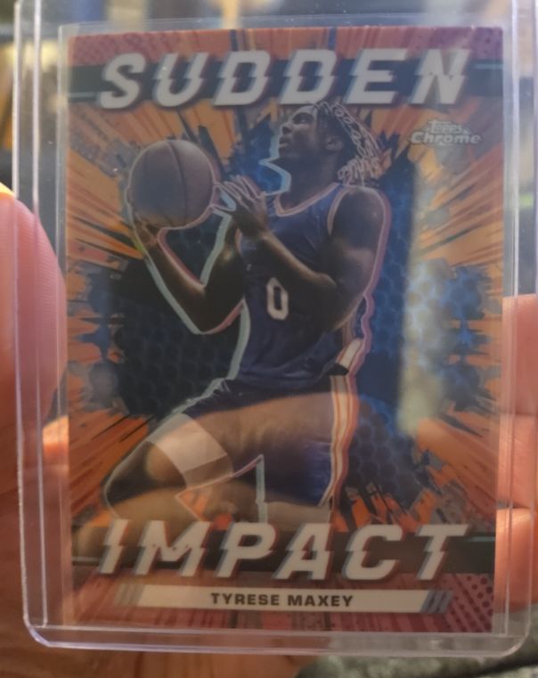 2023-24 Topps Chrome #SI-20 Tyrese Maxey Sudden Impact — front