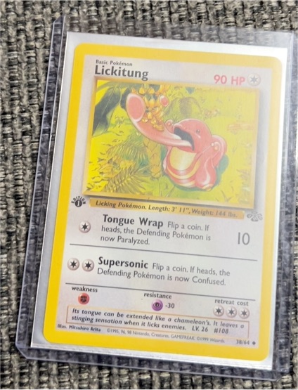 1999 Pokémon Jungle #18 Lickitung — front