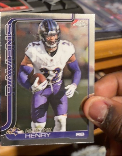 2025 Topps Chrome #25 Derrick Henry Baltimore Ravens — front