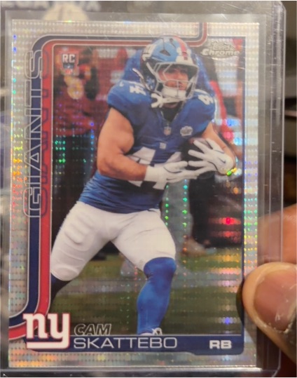 2025 Topps Chrome #331 Cam Skattebo — front