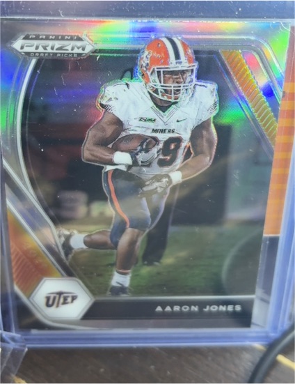 2021 Panini Prizm Draft Picks #97 Aaron Jones UTEP Miners — front