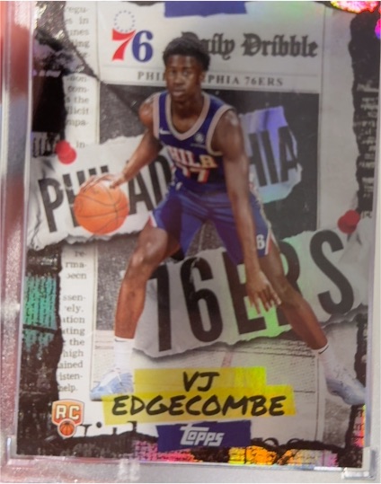 2025-26 Topps The Daily Dribble #DD-33 VJ Edgecombe — front