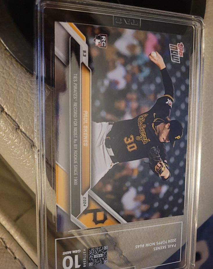 2024 Topps Now #645 Paul Skenes — front