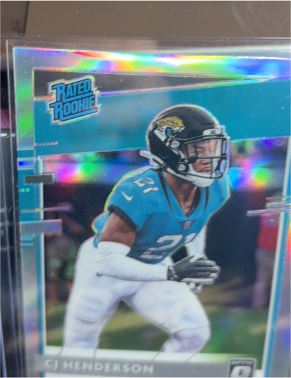 2020 Donruss Optic #198 CJ Henderson Rated Rookie Silver Holo Prizm — front