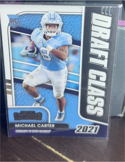 2021 Panini Contenders Draft Picks Draft Class #30 Michael Carter — front