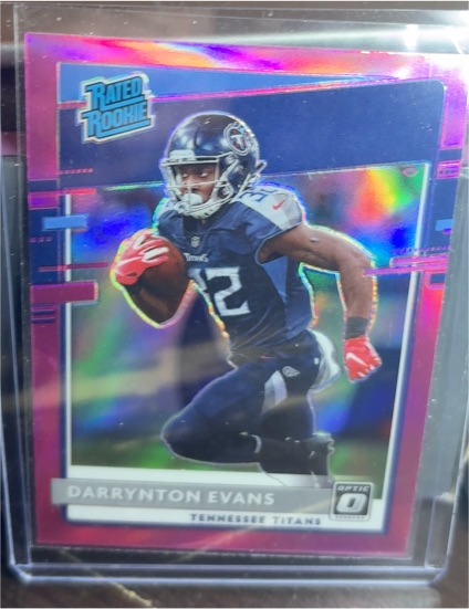 2020 Panini Donruss Optic #183 Darrynton Evans Pink Prizm Rated Rookie — front