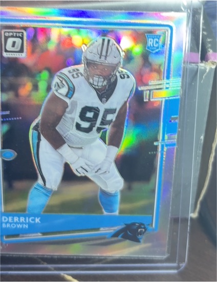 2020 Panini Donruss Optic #114 Derrick Brown Rookie Carolina Panthers — front
